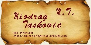 Miodrag Tasković vizit kartica
